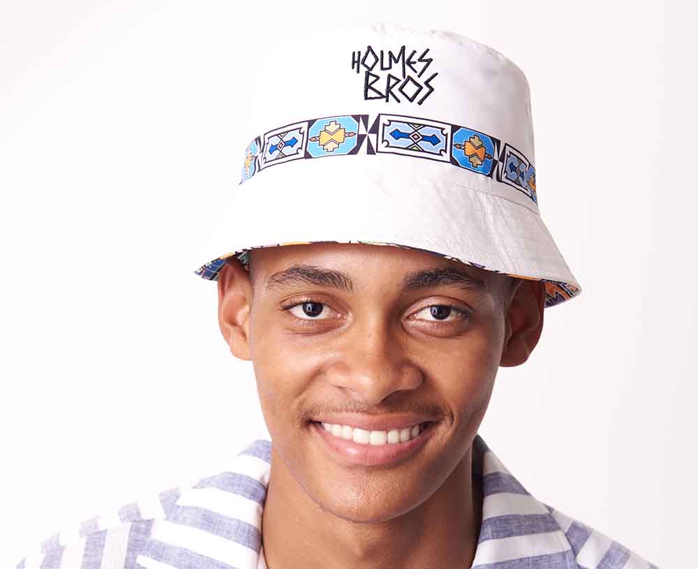 Holmes Bros Reversible African Ndebele Print Bucket Hat