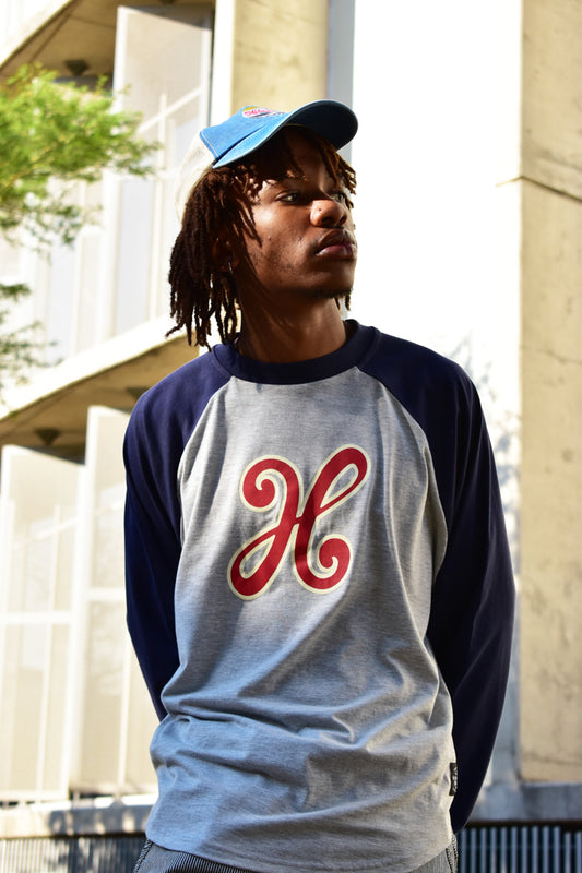 Big H Raglan Long Sleeve Tee
