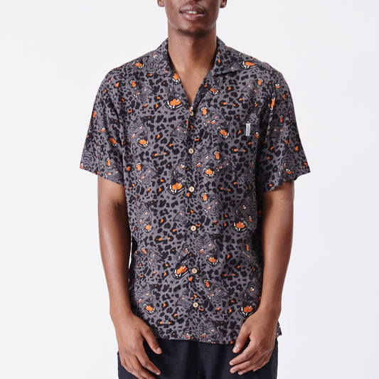 Leopard Short Sleeve Woven Shirt