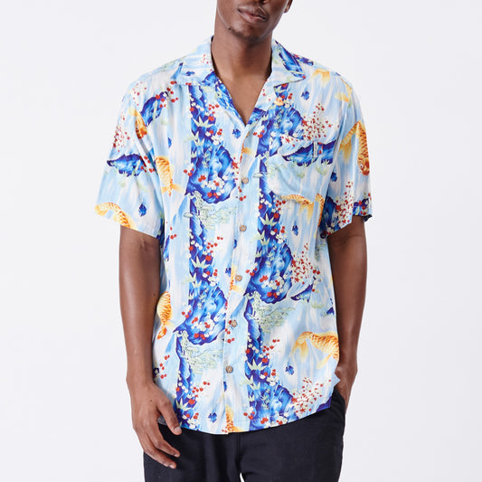 Fish Short Sleeve Woven Shirt