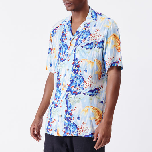 Fish Short Sleeve Woven Shirt