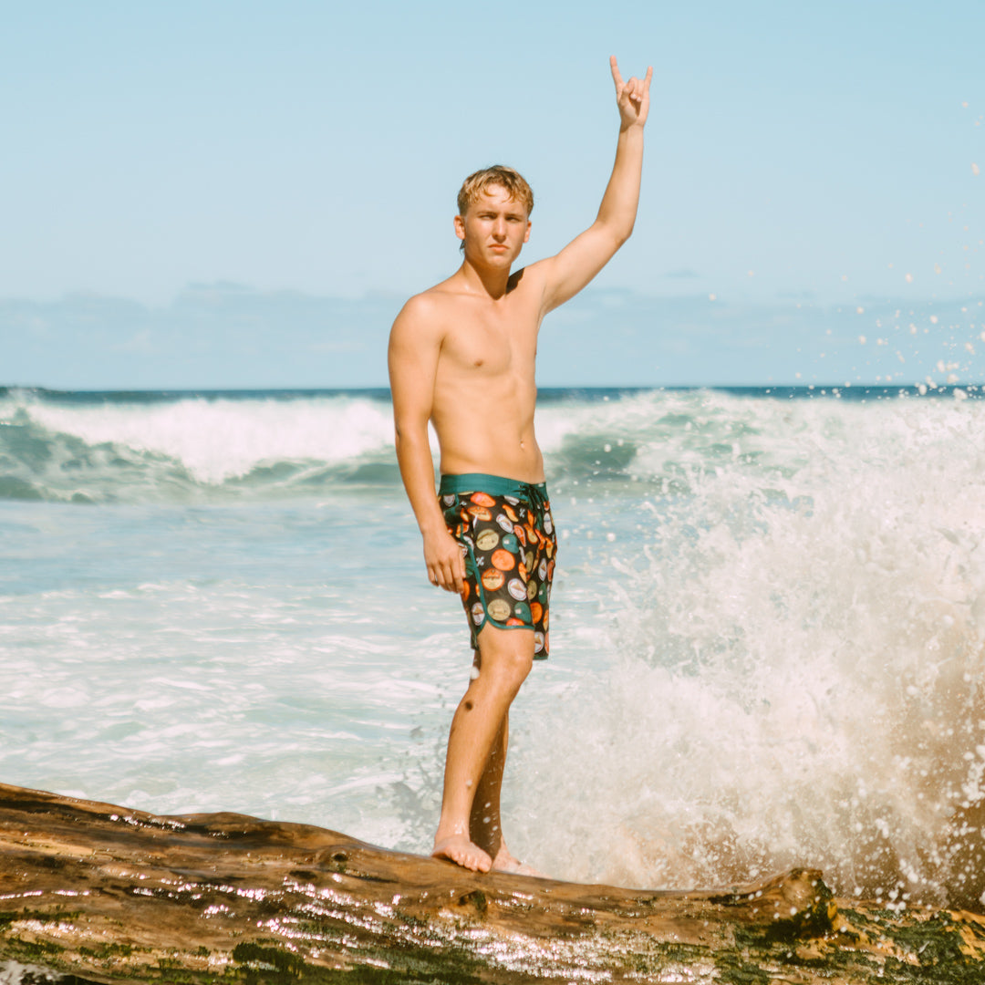 Vinyl Scallop Boardshort