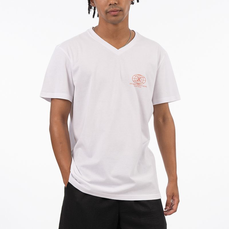 Globe V Neck Tee