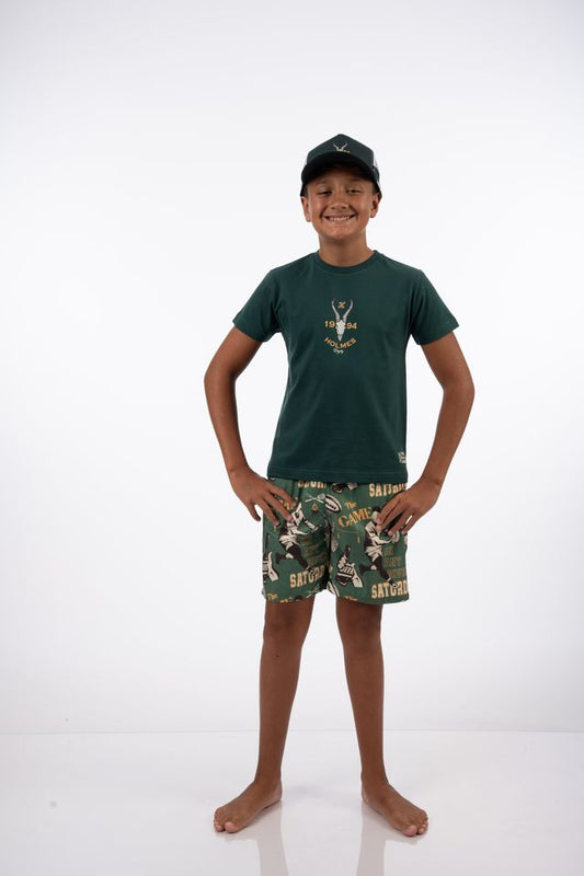 Boy's Skull Rugby Tee