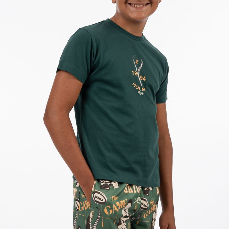 Boy's Skull Rugby Tee