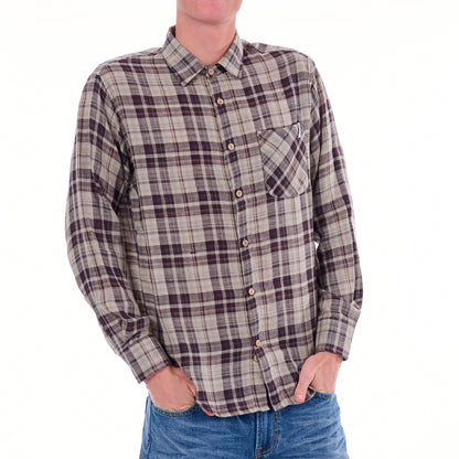 Double Face Long Sleeve Check Shirt