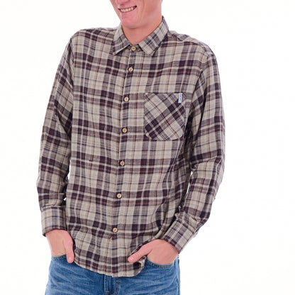 Double Face Long Sleeve Check Shirt