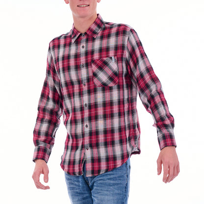 Double Face Long Sleeve Check Shirt