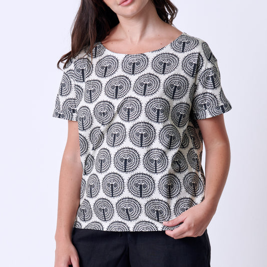 Holmes Ladies Crazy African Mask All Over Print Top