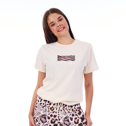 Women's Zebra Strip Tee