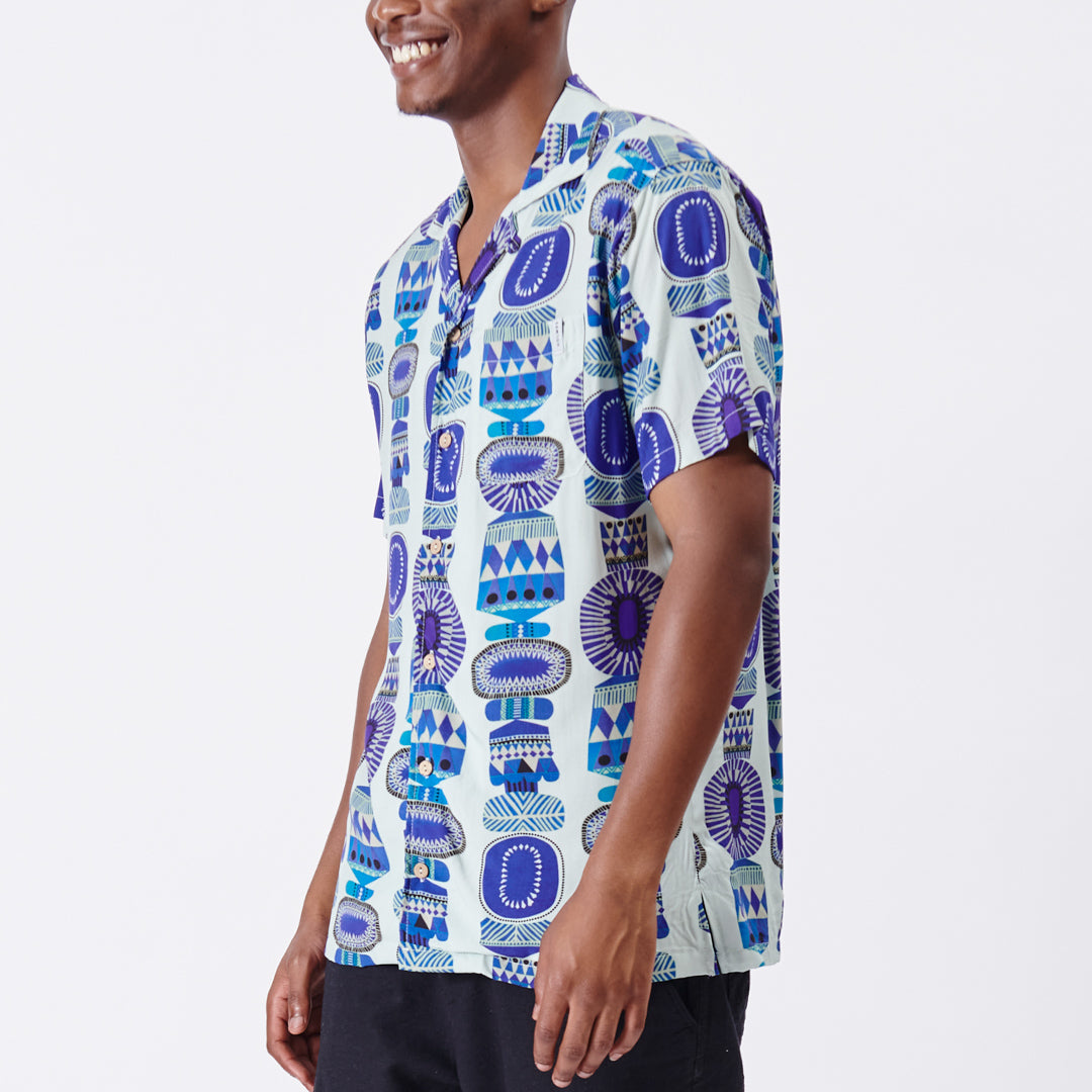 Kiwi Fruit Short Sleeve Woven Shirt