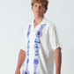 Holmes Afro Bowling Shirt Button Up Short-Sleeve Shirt