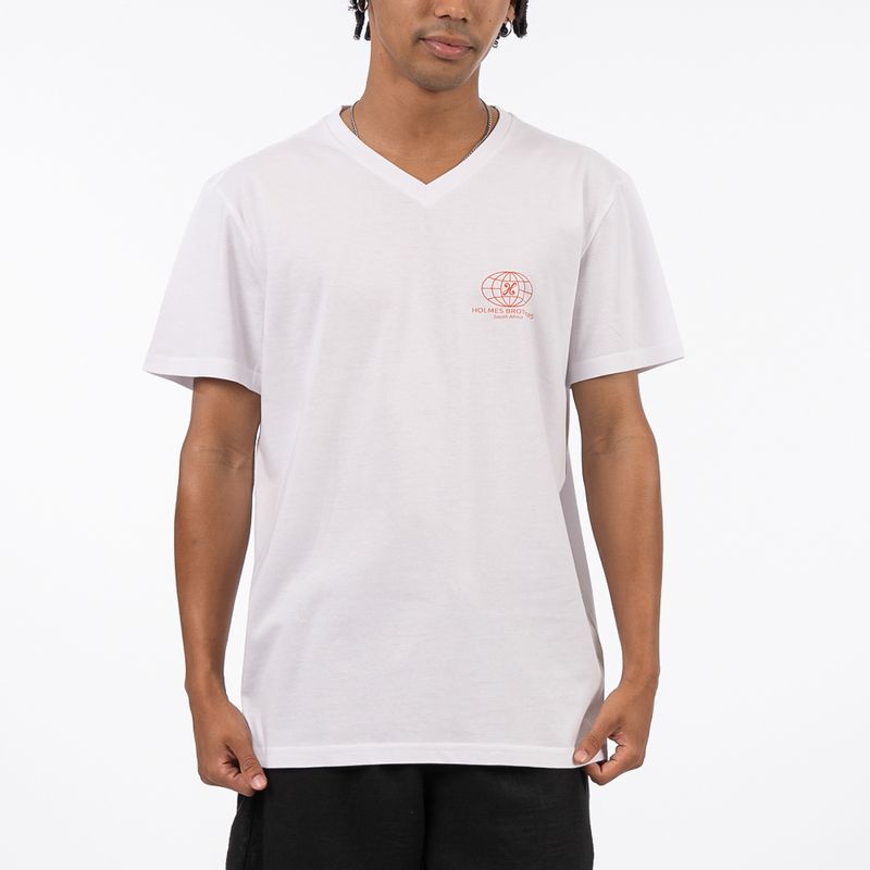 Globe V Neck Tee