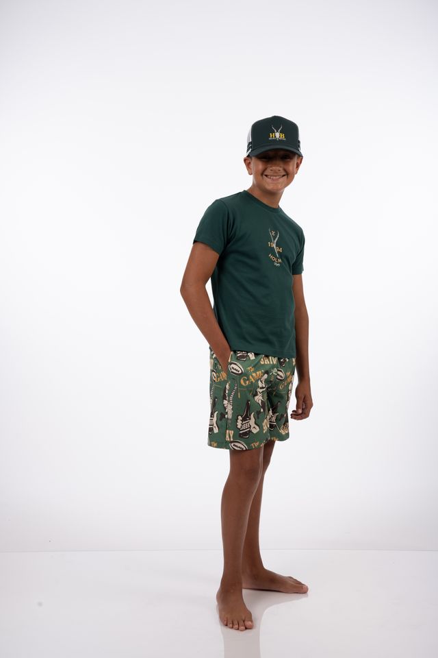 Boy's Skull Rugby Tee